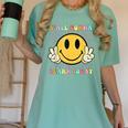 You All Gonna Learn Today Shirt Retro Groovy Teacher Life Women's Comfort Colors T-Shirt Chalky Mint