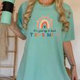Good Day To Teach Tiny Humans Rainbow Teacher Women's Comfort Colors T-Shirt Chalky Mint Good Day To Teach Tiny Humans Rainbow Teacher Women's Comfort Colors T-Shirt Chalky Mint