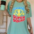 Grade 1 Super Squad Superhero Teacher Team Women's Comfort Colors T-Shirt Chalky Mint Grade 1 Super Squad Superhero Teacher Team Women's Comfort Colors T-Shirt Chalky Mint