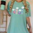 Grammar Teacher Wait What Stop It I Agree Humor Women's Comfort Colors T-Shirt Chalky Mint
