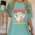 Groovy Faboolous Spooky Music Teacher Halloween Men Women Women's Comfort Colors T-Shirt Chalky Mint Groovy Faboolous Spooky Music Teacher Halloween Men Women Women's Comfort Colors T-Shirt Chalky Mint