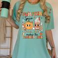 Groovy Pumpkin Spice Makes Teacher Nice Fall Thanksgiving Women's Comfort Colors T-Shirt Chalky Mint Groovy Pumpkin Spice Makes Teacher Nice Fall Thanksgiving Women's Comfort Colors T-Shirt Chalky Mint
