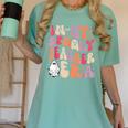 Groovy In My Spooky Teacher Era Halloween Party Boo Women's Comfort Colors T-Shirt Chalky Mint