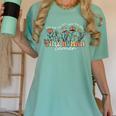 Groovy Tiny Human Tamer Floral Kindergarten Teacher Women's Comfort Colors T-Shirt Chalky Mint