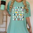 Halloween Alphabet ABCs Learning Kindergarten Teacher Men Women Kids Women's Comfort Colors T-Shirt Chalky Mint Halloween Alphabet ABCs Learning Kindergarten Teacher Men Women Kids Women's Comfort Colors T-Shirt Chalky Mint