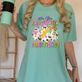 Halloween Floral Ghost Teacher Are You Falloween Directions Women's Comfort Colors T-Shirt Chalky Mint