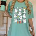 Halloween Math Teacher Ghost Math Teacher Spooky Halloween Women's Comfort Colors T-Shirt Chalky Mint Halloween Math Teacher Ghost Math Teacher Spooky Halloween Women's Comfort Colors T-Shirt Chalky Mint