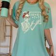 Halloween Math Teacher Skeleton Six Seven Meme Brainrot Women's Comfort Colors T-Shirt Chalky Mint