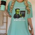 Halloween Monster Math Pun Teacher Humor Women's Comfort Colors T-Shirt Chalky Mint Halloween Monster Math Pun Teacher Humor Women's Comfort Colors T-Shirt Chalky Mint