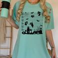 Halloween Music Note Clefs Spooky Ghost For Music Teacher Women's Comfort Colors T-Shirt Chalky Mint Halloween Music Note Clefs Spooky Ghost For Music Teacher Women's Comfort Colors T-Shirt Chalky Mint