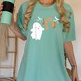 Halloween Music Note Ghost Teacher Fall Musical Instrument Women's Comfort Colors T-Shirt Chalky Mint Halloween Music Note Ghost Teacher Fall Musical Instrument Women's Comfort Colors T-Shirt Chalky Mint