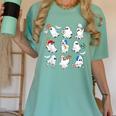 Halloween PE Teacher Ghost Playing Soccer Football Baseball Women's Comfort Colors T-Shirt Chalky Mint Halloween PE Teacher Ghost Playing Soccer Football Baseball Women's Comfort Colors T-Shirt Chalky Mint