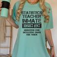 Halloween Statistics Teacher Prisoner Costume Women's Comfort Colors T-Shirt Chalky Mint Halloween Statistics Teacher Prisoner Costume Women's Comfort Colors T-Shirt Chalky Mint