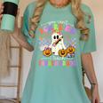 Halloween Teacher You Can't Scare Me I Teach Fourth Grade Women's Comfort Colors T-Shirt Chalky Mint