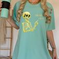 Halloween Teacher Six Seven 6 7 Skeleton Spooky Costume Women's Comfort Colors T-Shirt Chalky Mint Halloween Teacher Six Seven 6 7 Skeleton Spooky Costume Women's Comfort Colors T-Shirt Chalky Mint