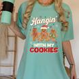 Hangin With My Cookies Gingerbread Man Xmas Teacher Women's Comfort Colors T-Shirt Chalky Mint Hangin With My Cookies Gingerbread Man Xmas Teacher Women's Comfort Colors T-Shirt Chalky Mint
