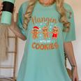 Hangin With My Cookies Gingerbread Women Christmas Teacher Women's Comfort Colors T-Shirt Chalky Mint Hangin With My Cookies Gingerbread Women Christmas Teacher Women's Comfort Colors T-Shirt Chalky Mint