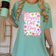 Happy Dot Day Bow Coquette For Teacher Girls Women's Comfort Colors T-Shirt Chalky Mint