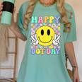Happy Dot Day Shirts Teacher Student Girls Kids Smile Face Women's Comfort Colors T-Shirt Chalky Mint Happy Dot Day Shirts Teacher Student Girls Kids Smile Face Women's Comfort Colors T-Shirt Chalky Mint