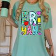 Happy Fri-Yay Friday Lovers Fun Teacher Life FriYay Weekend Women's Comfort Colors T-Shirt Chalky Mint Happy Fri-Yay Friday Lovers Fun Teacher Life FriYay Weekend Women's Comfort Colors T-Shirt Chalky Mint