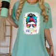 Happy Fri-Yay Friday Teacher Life Happy Friday Women's Comfort Colors T-Shirt Chalky Mint Happy Fri-Yay Friday Teacher Life Happy Friday Women's Comfort Colors T-Shirt Chalky Mint