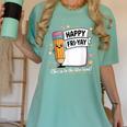 Happy Fri-Yay Teacher Fry Yay Friday Weekend Women's Comfort Colors T-Shirt Chalky Mint Happy Fri-Yay Teacher Fry Yay Friday Weekend Women's Comfort Colors T-Shirt Chalky Mint