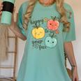 Happy To See Your Face Teacher Apple Women's Comfort Colors T-Shirt Chalky Mint Happy To See Your Face Teacher Apple Women's Comfort Colors T-Shirt Chalky Mint