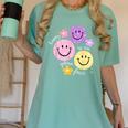 Happy To See Your Face Teacher Flower Back To School Women's Comfort Colors T-Shirt Chalky Mint