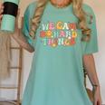 We Can Do Hard Things Teacher Back To School Teacher Student Women's Comfort Colors T-Shirt Chalky Mint We Can Do Hard Things Teacher Back To School Teacher Student Women's Comfort Colors T-Shirt Chalky Mint