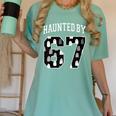 Haunted By 6 7 67 Six Seven Halloween Teacher Mom Women's Comfort Colors T-Shirt Chalky Mint