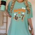 Haunted By 6-7 Halloween Math Teacher Joke Women's Comfort Colors T-Shirt Chalky Mint Haunted By 6-7 Halloween Math Teacher Joke Women's Comfort Colors T-Shirt Chalky Mint