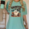 Haunted By 67 Teacher Ghost Pumpkin Halloween Costum Women's Comfort Colors T-Shirt Chalky Mint Haunted By 67 Teacher Ghost Pumpkin Halloween Costum Women's Comfort Colors T-Shirt Chalky Mint