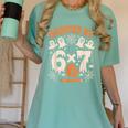 Haunted By 6x7 Math Teacher Halloween Pun Women's Comfort Colors T-Shirt Chalky Mint Haunted By 6x7 Math Teacher Halloween Pun Women's Comfort Colors T-Shirt Chalky Mint