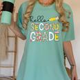 Hello Second Grade Team 2nd Grade Back To School Teacher Kid Women's Comfort Colors T-Shirt Chalky Mint