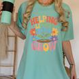 Helping Little Minds Grow Teacher First Day Back To School Women's Comfort Colors T-Shirt Chalky Mint Helping Little Minds Grow Teacher First Day Back To School Women's Comfort Colors T-Shirt Chalky Mint