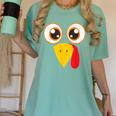 Hilarious Turkey Halloween Thanksgiving Teacher Nurse Women's Comfort Colors T-Shirt Chalky Mint Hilarious Turkey Halloween Thanksgiving Teacher Nurse Women's Comfort Colors T-Shirt Chalky Mint
