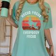 Hocus Pocus Everybody Focus Witch Halloween Teacher Women Women's Comfort Colors T-Shirt Chalky Mint