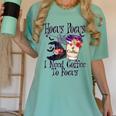 Hocus Pocus I Need Coffee To Focus Halloween Teacher Women's Comfort Colors T-Shirt Chalky Mint