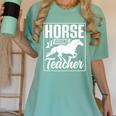 Horse Riding Teacher Rider Lover Equestrian Men Women Kids Women's Comfort Colors T-Shirt Chalky Mint Horse Riding Teacher Rider Lover Equestrian Men Women Kids Women's Comfort Colors T-Shirt Chalky Mint