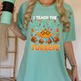 Humor I Teach The Cutest Turkeys Thanksgiving Teacher Women's Comfort Colors T-Shirt Chalky Mint Humor I Teach The Cutest Turkeys Thanksgiving Teacher Women's Comfort Colors T-Shirt Chalky Mint