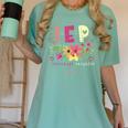 IEP I Encourage Progress Teacher Special Education Men Women Women's Comfort Colors T-Shirt Chalky Mint IEP I Encourage Progress Teacher Special Education Men Women Women's Comfort Colors T-Shirt Chalky Mint