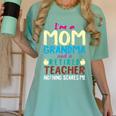 I'm Mom Grandma And A Retired Teacher Nothing Scares Me Men Women Women's Comfort Colors T-Shirt Chalky Mint