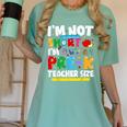 I'm Not Short I'm Pre-K Teacher Size Back To School Teacher Women's Comfort Colors T-Shirt Chalky Mint I'm Not Short I'm Pre-K Teacher Size Back To School Teacher Women's Comfort Colors T-Shirt Chalky Mint