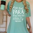 I'm That Paraprofessional They Told You About Retro Teacher Women's Comfort Colors T-Shirt Chalky Mint I'm That Paraprofessional They Told You About Retro Teacher Women's Comfort Colors T-Shirt Chalky Mint