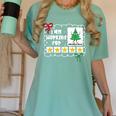 I'm Working For Christmas Break 5 Stars Christmas Teacher Women's Comfort Colors T-Shirt Chalky Mint