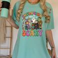 Inclusion Isn't Scary Ghost Mummy Halloween SLP Sped Teacher Women's Comfort Colors T-Shirt Chalky Mint Inclusion Isn't Scary Ghost Mummy Halloween SLP Sped Teacher Women's Comfort Colors T-Shirt Chalky Mint
