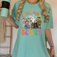 Inclusion Isnt Scary Halloween Skeleton Ghost Sped Teacher Women's Comfort Colors T-Shirt Chalky Mint Inclusion Isnt Scary Halloween Skeleton Ghost Sped Teacher Women's Comfort Colors T-Shirt Chalky Mint