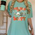 Inclusion Isn't Scary SLP Sped Teacher Halloween Women's Comfort Colors T-Shirt Chalky Mint