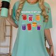 Inclusion Is My Jam Special Education Teacher Para Autism Women's Comfort Colors T-Shirt Chalky Mint
