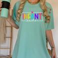 Infant Teacher Daycare Provider Childcare Teacher Women's Comfort Colors T-Shirt Chalky Mint
